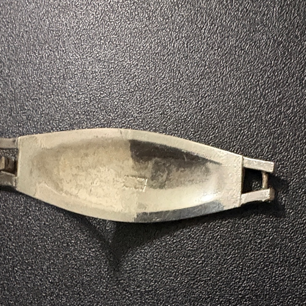 Silver and Multicolor Inlay Bangle - Picture 2 of 7